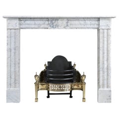 Small Regency Carrara Marble Fireplace