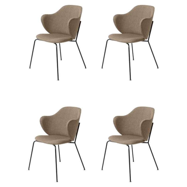 Set of 4 Sand Remix Lassen Chairs by Lassen For Sale