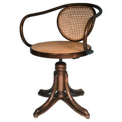 Drehbarer Thonet-Schreibtischstuhl Nr. 5501 ZPM Radomsko