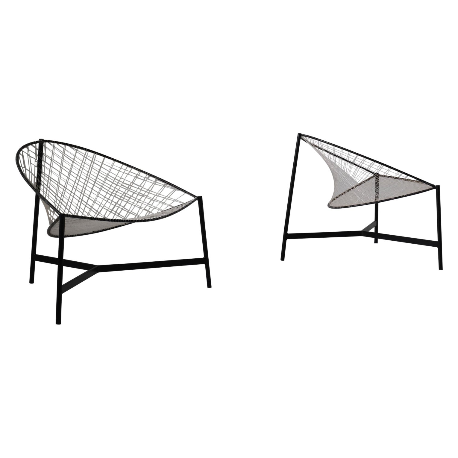 ‘Cesto’ Chairs by Grassi, Conti and Forlani for Emilio Paoli, Italy, circa 1959 For Sale