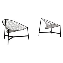 Retro ‘Cesto’ Chairs by Grassi, Conti and Forlani for Emilio Paoli, Italy, circa 1959