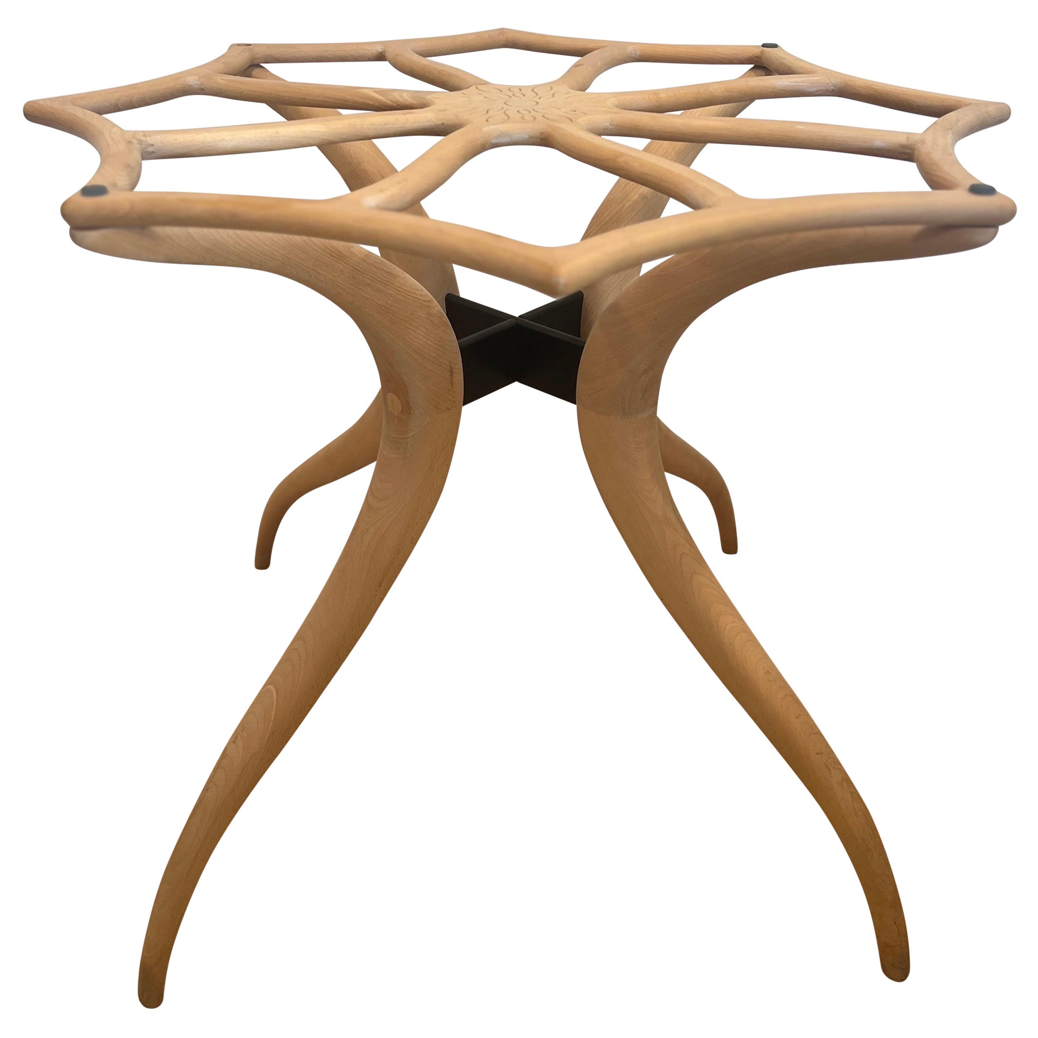 OFS Base de table sculpturale en bois sur mesure  en vente