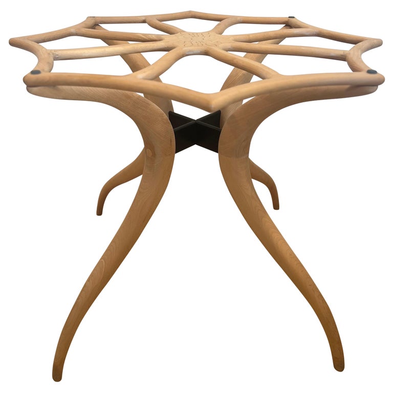 OFS Custom Sculptural Wood Carved Table Base For Sale at 1stDibs