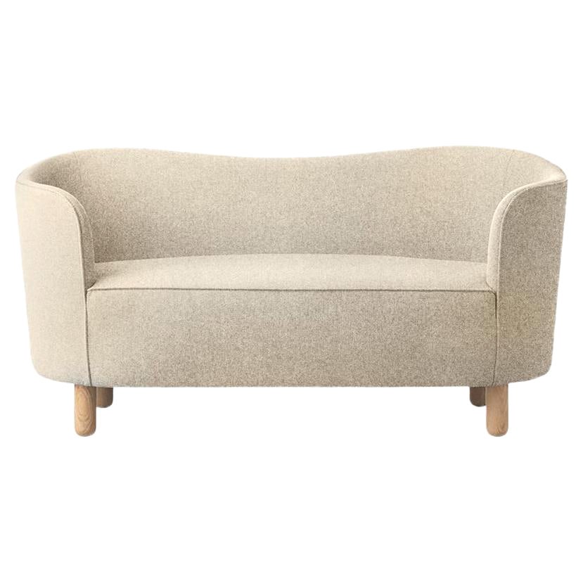 Beige Sahco Zero and Natural Oak Mingle Sofa by Lassen