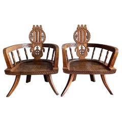 Low Hindu Temple Chairs
