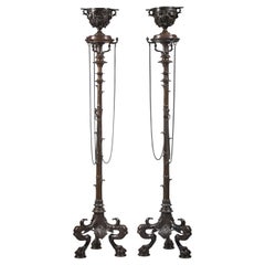 Pair of "Bamboo" Stands attr. to H. Cahieux & F. Barbedienne France, circa 1855