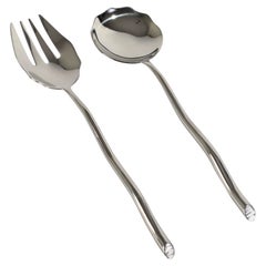 Retro Stainless Serving Set