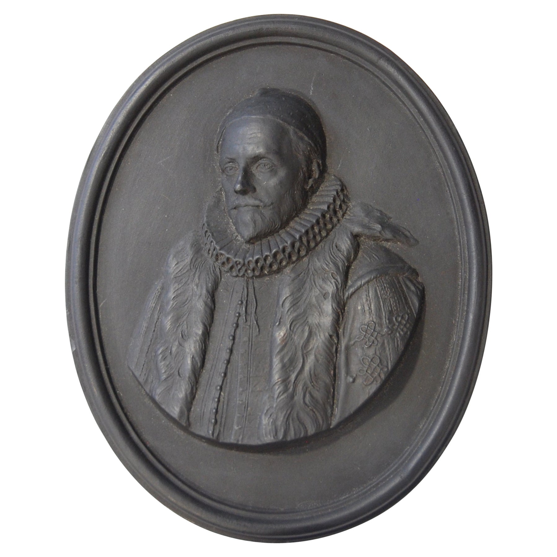 Basalt Portrait Medallion, William of Orange, Wedgwood, circa 1785