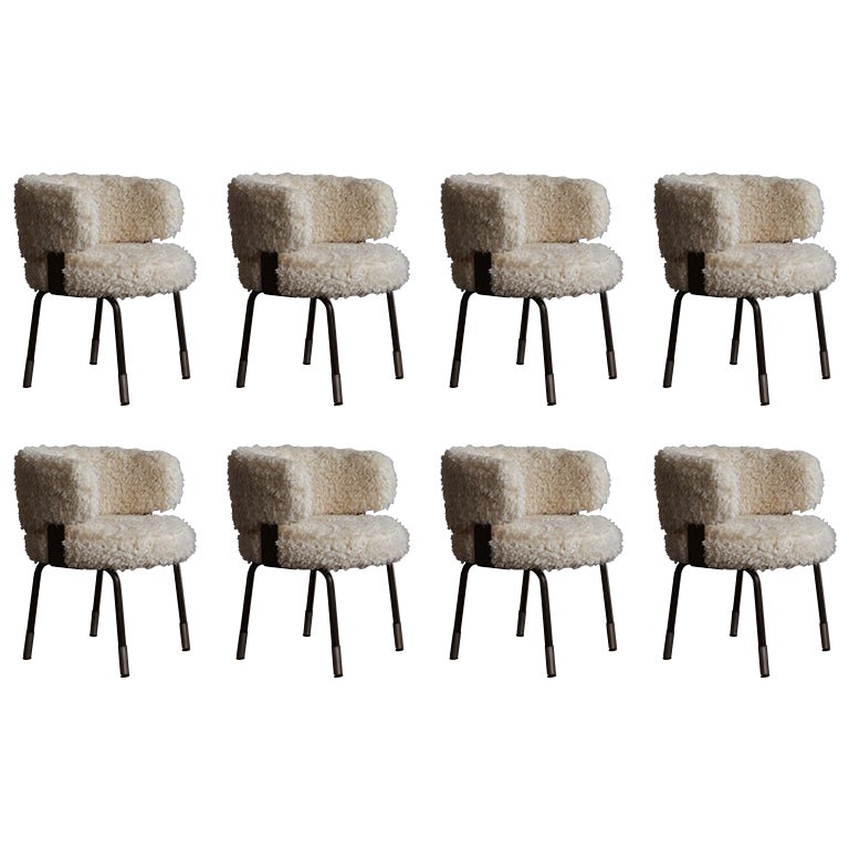 Gianni Moscatelli Dining Chairs for Formanova, 1968, Set of 8