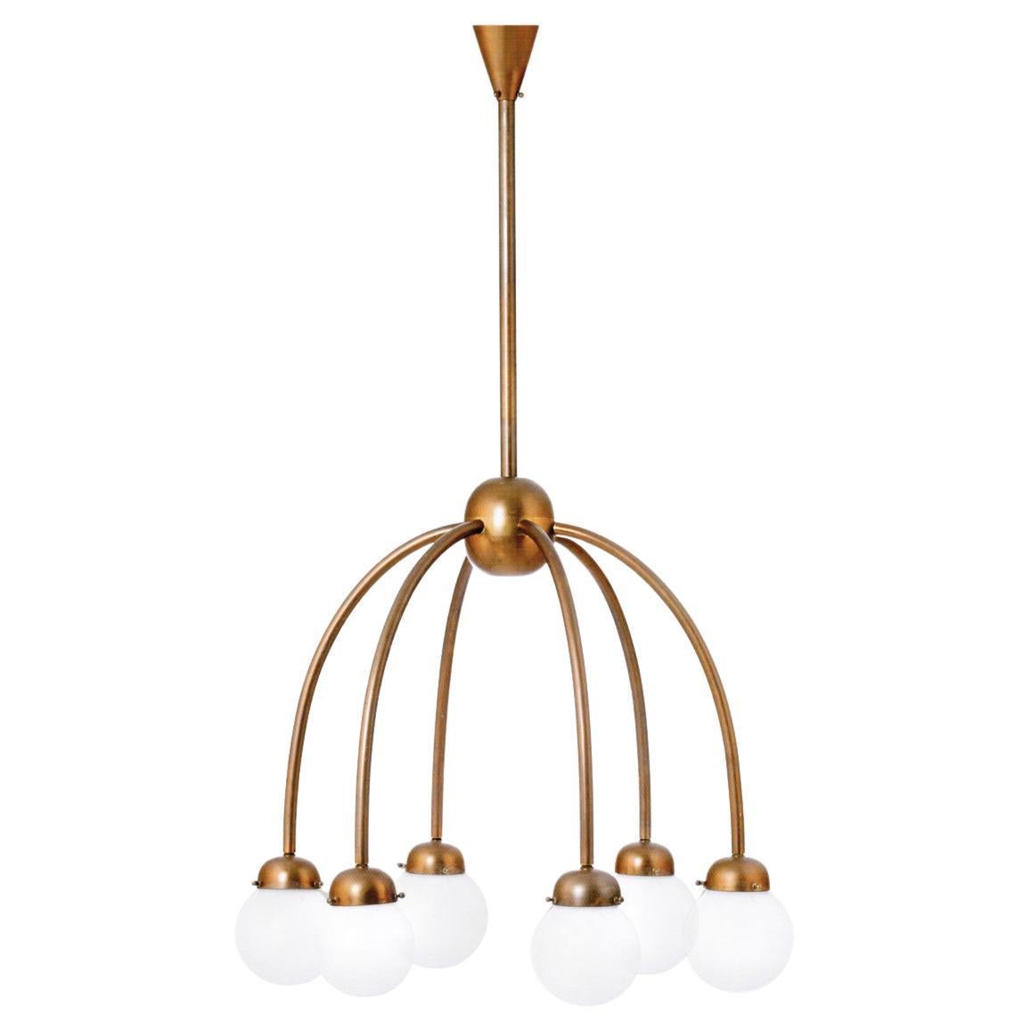 Josef Hoffmann for Wiener Werkstaette Art Deco Ceiling Lamp, Re-Edition For Sale