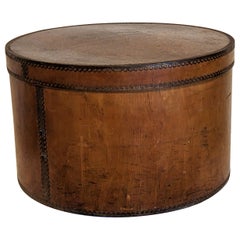 Retro Edwardian Bent Wood Hat Box