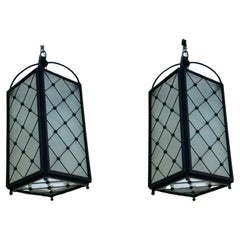 Pair of Lanterns in the Style of Jeane Royere, France