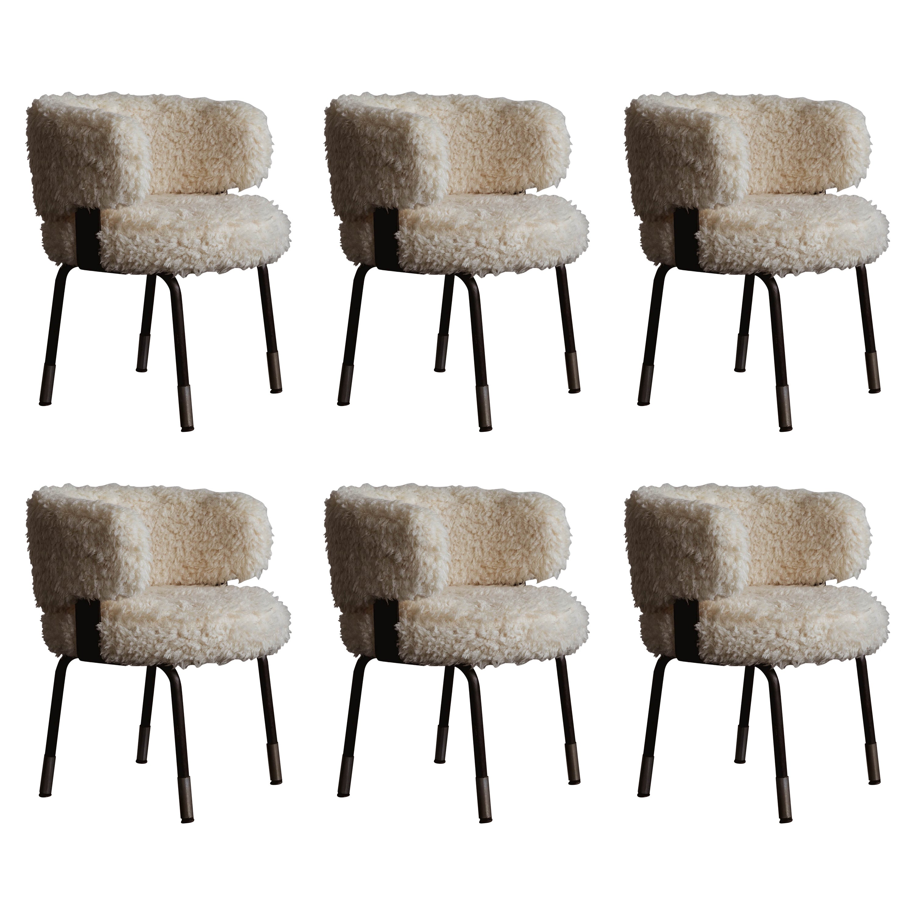 Gianni Moscatelli Dining Chairs for Formanova, 1968, Set of 6 For Sale