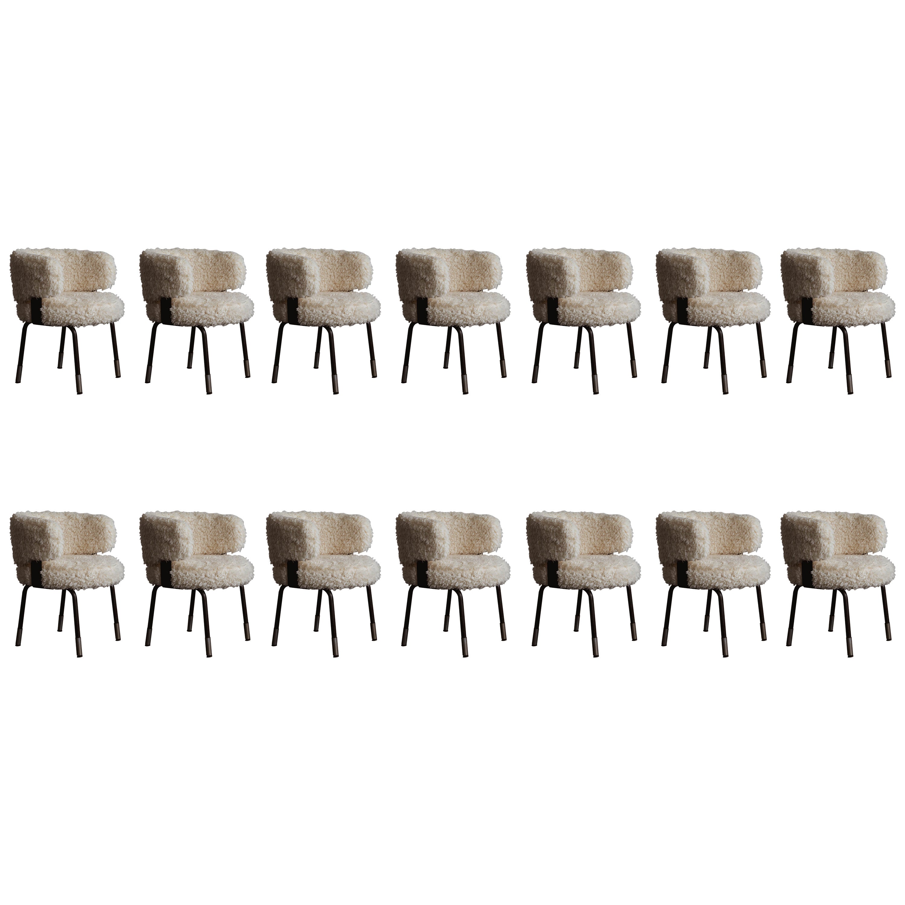Gianni Moscatelli Dining Chairs for Formanova, 1968, Set of 14 For Sale