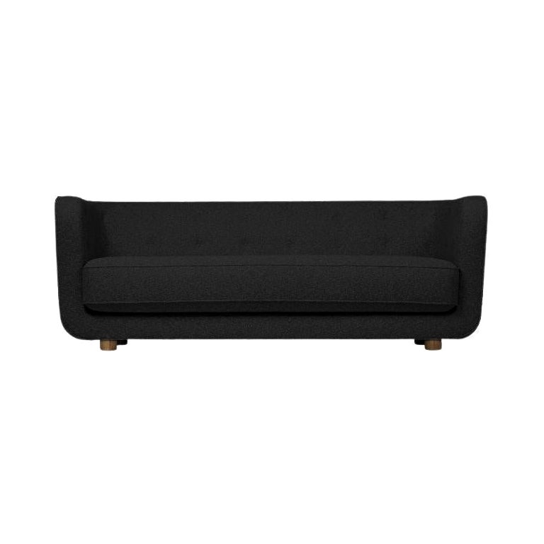 Hallingdal Vilhelm-Sofa aus dunkelgrauer und rauchfarbener Eiche von Lassen