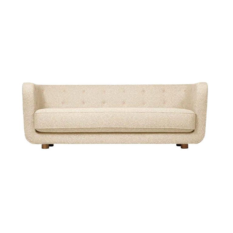 Vegeta Knöpfe und geräucherte Eiche Signatur Modell Vilhelm Sofa von Lassen im Angebot