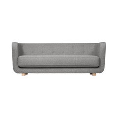 Grey and Natural Oak Sahco Zero Vilhelm Sofa by Lassen