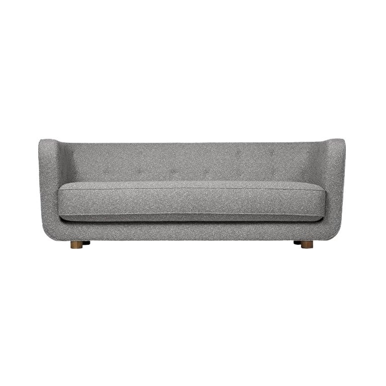 Grey and Smoked Oak Sahco Zero Vilhelm Sofa by Lassen