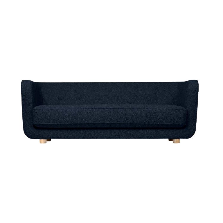 Sahco Zero Vilhelm-Sofa aus blauer und natürlicher Eiche von Lassen