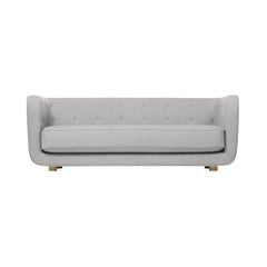 Raf Simons Vidar 3 Vilhelm Sofa aus grauer und rauchfarbener Eiche von Lassen