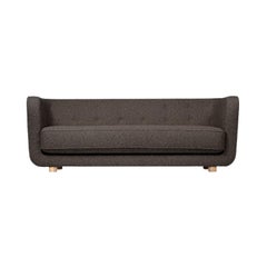 Brown and Natural Oak Sahco Nara Vilhelm Sofa by Lassen