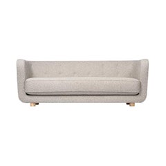 Beige and Natural Oak Sahco Nara Vilhelm Sofa by Lassen