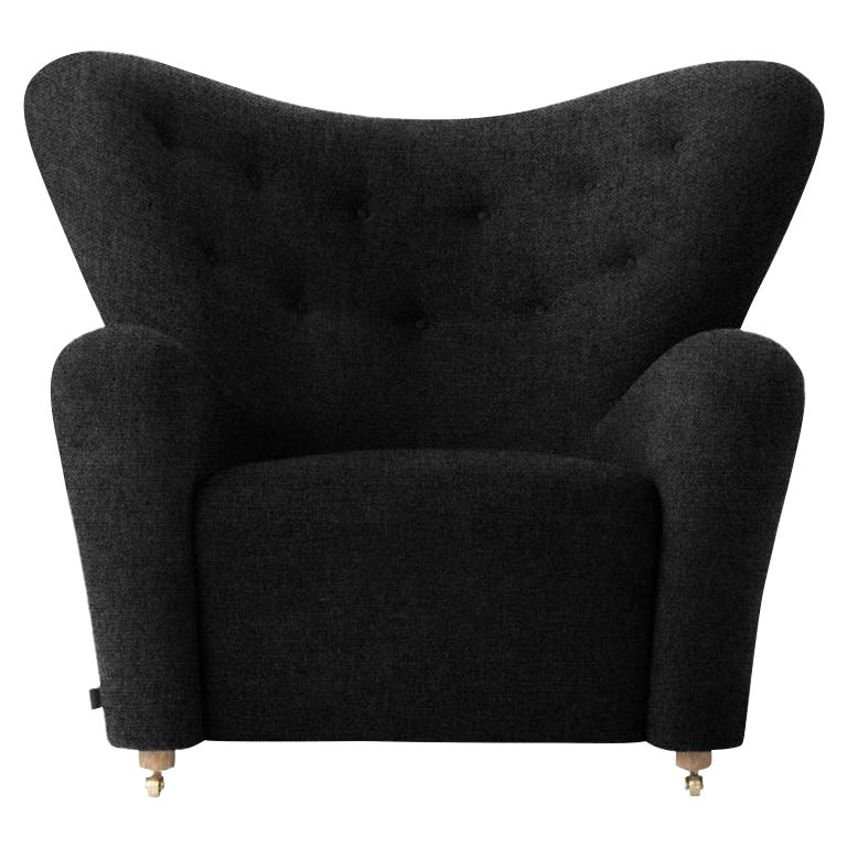 Dark Grey Hallingdal the Tired Man Lounge Chair by Lassen