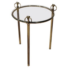 Neoclassical Brass Table in the Spirit of "Maison Bagues"