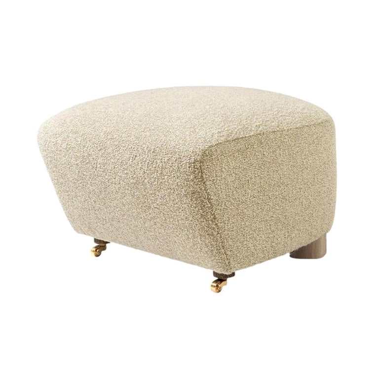 Beige Natural Oak Sahco Zero the Tired Man Footstool by Lassen For Sale