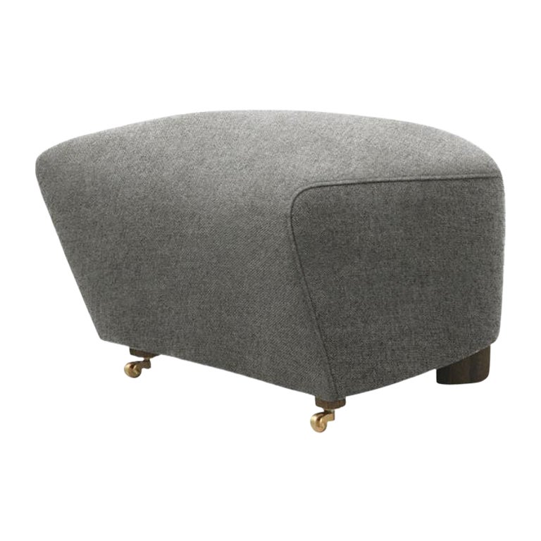 Grey Smoked Oak Hallingdal The Tired Man Footstool by Lassen