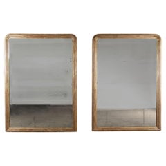 Large Pair of 19th Century Reeded Mirrors