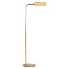 Midcentury Brass Reading Floor Lamp