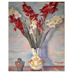 Pichet à fleurs « » signé Antonio Santafe Largacha ( 1912-1985 )
