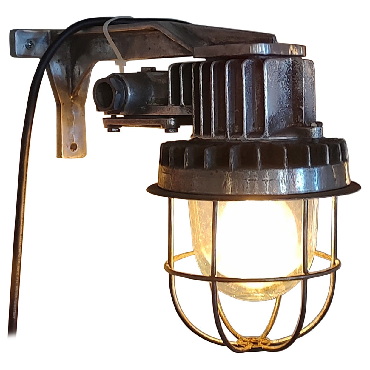 Vintage Industrial Wall Sconce #1 For Sale