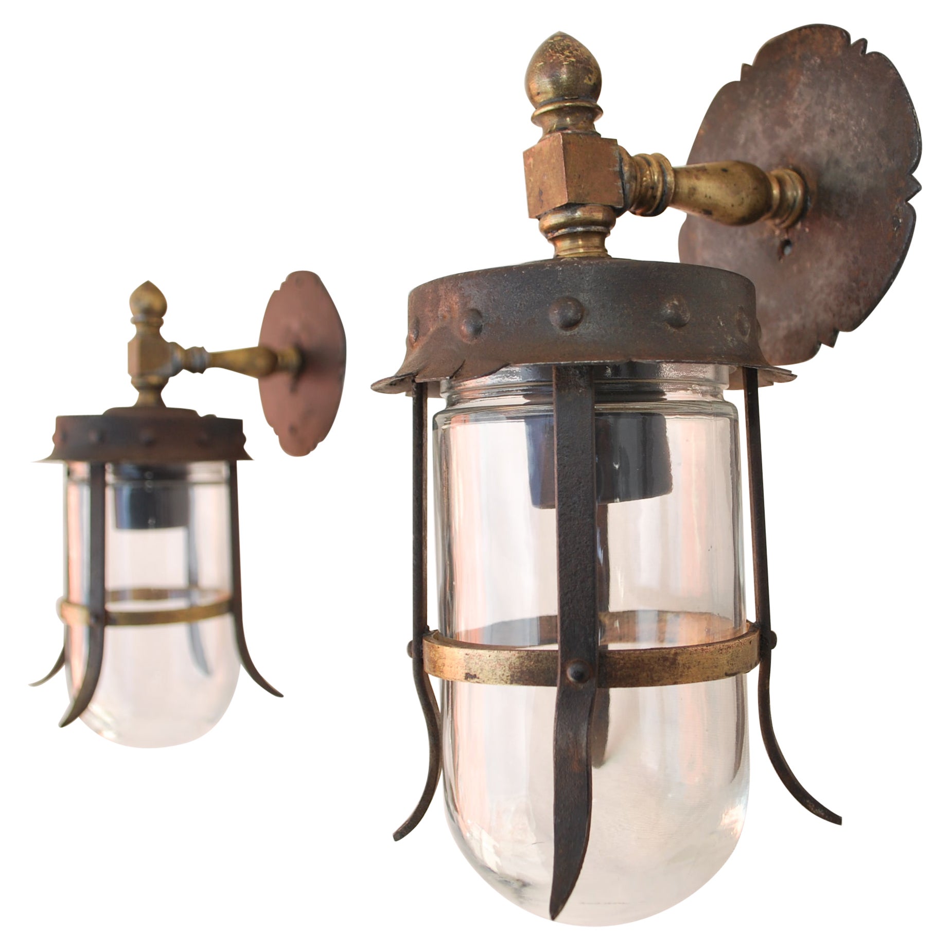 Pair of 1920s Outdoor Sconces