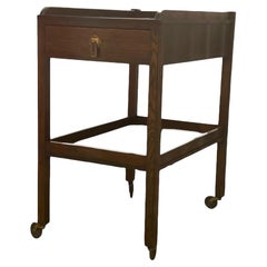Retro Arts & Crafts Mission Style Cart Cart Table with Casters