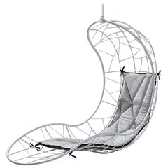 Modern Hanging Recliner Daybed with Cushions