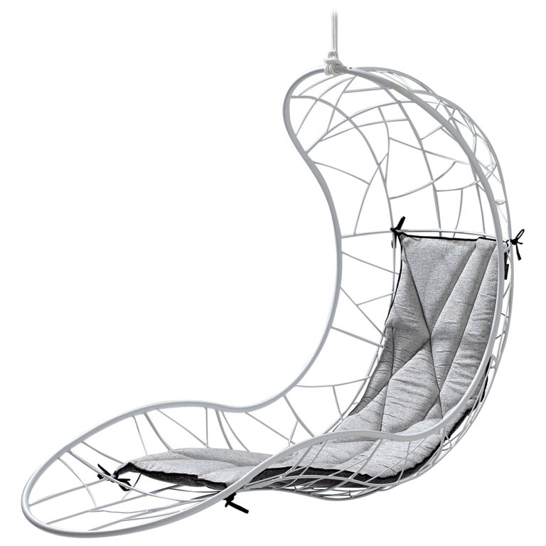 Modern Hanging Recliner Daybed with Cushions For Sale at 1stDibs