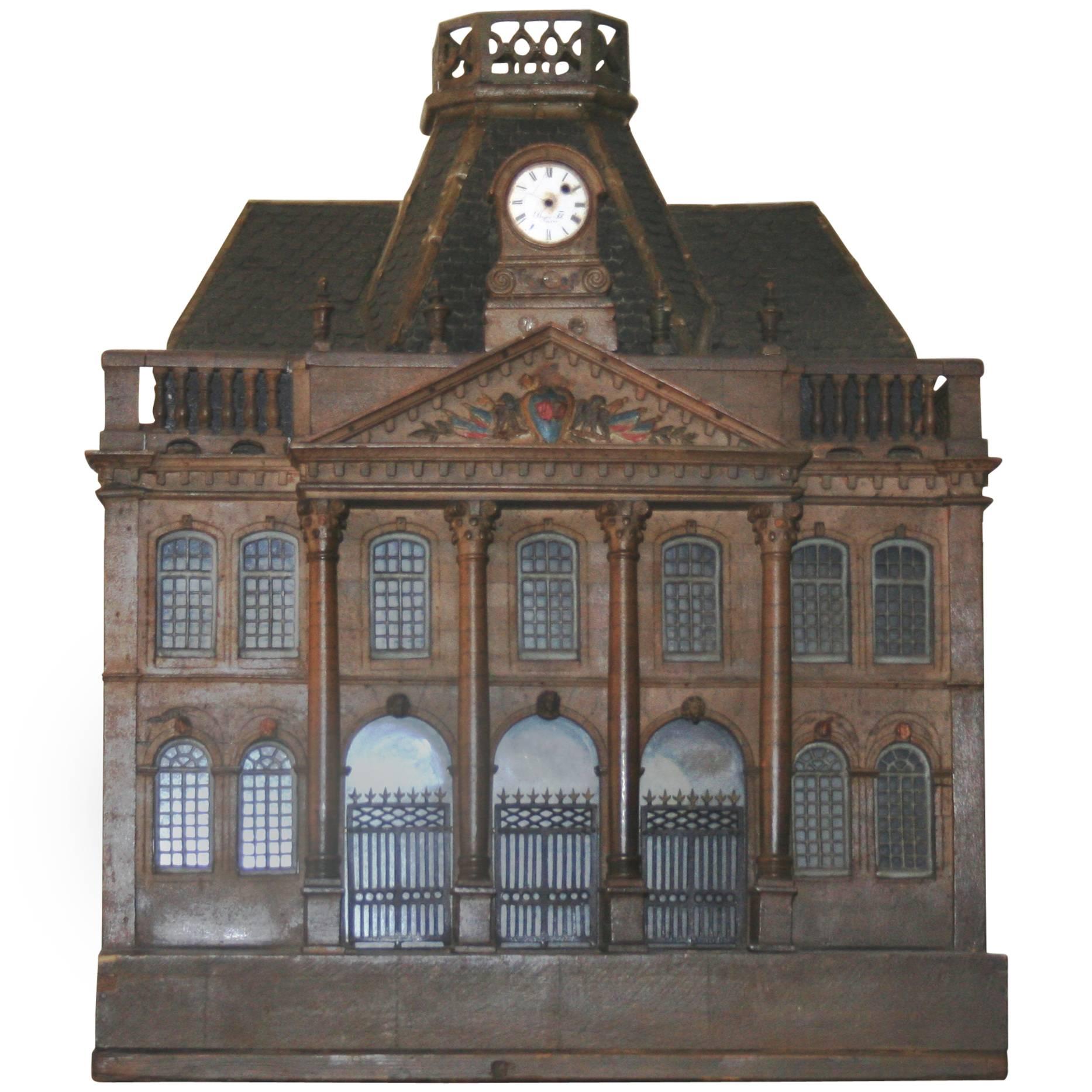 Modelo de jaula de pájaros de estilo imperio del castillo de Luneville, principios del siglo XX