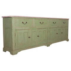 Antique Painted Country House Dresser Base