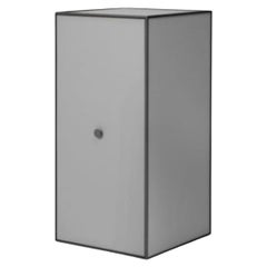 70 Dark Grey Frame Box with 2 Shelves / Door by Lassen