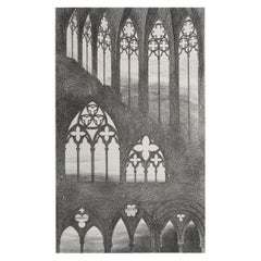 Original Antique Architectural Print by John Ruskin, circa 1880