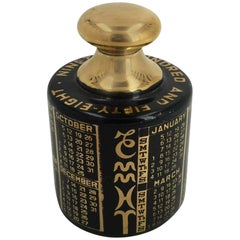 Fornasetti "1958" Calendar Paperweight