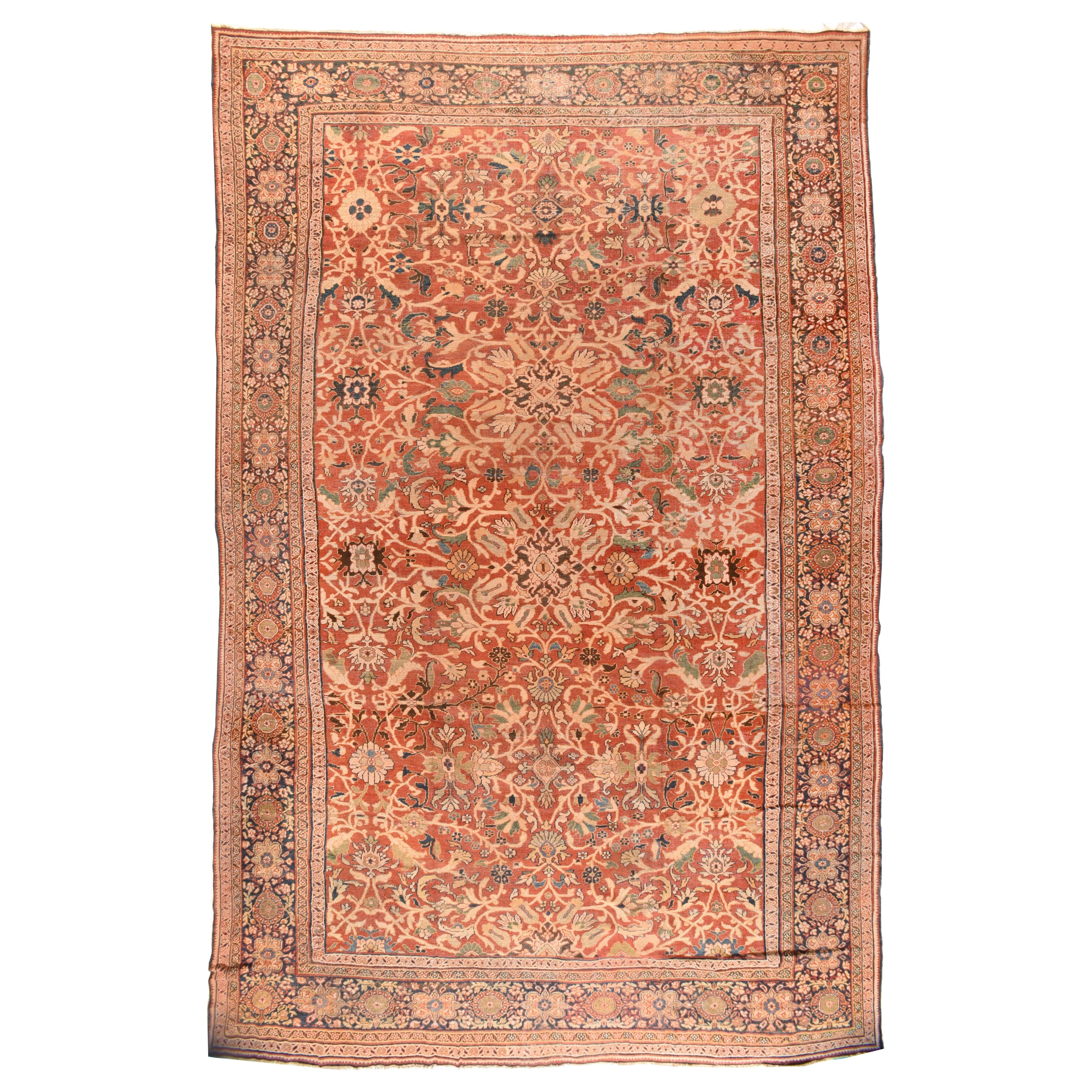 Ancien tapis Mahal Soultanabad 12'7'' x 19'8'' en vente