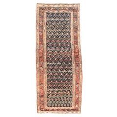 Antiker persischer Stammeskunst-Teppich N.W. 3'8'' x 11'