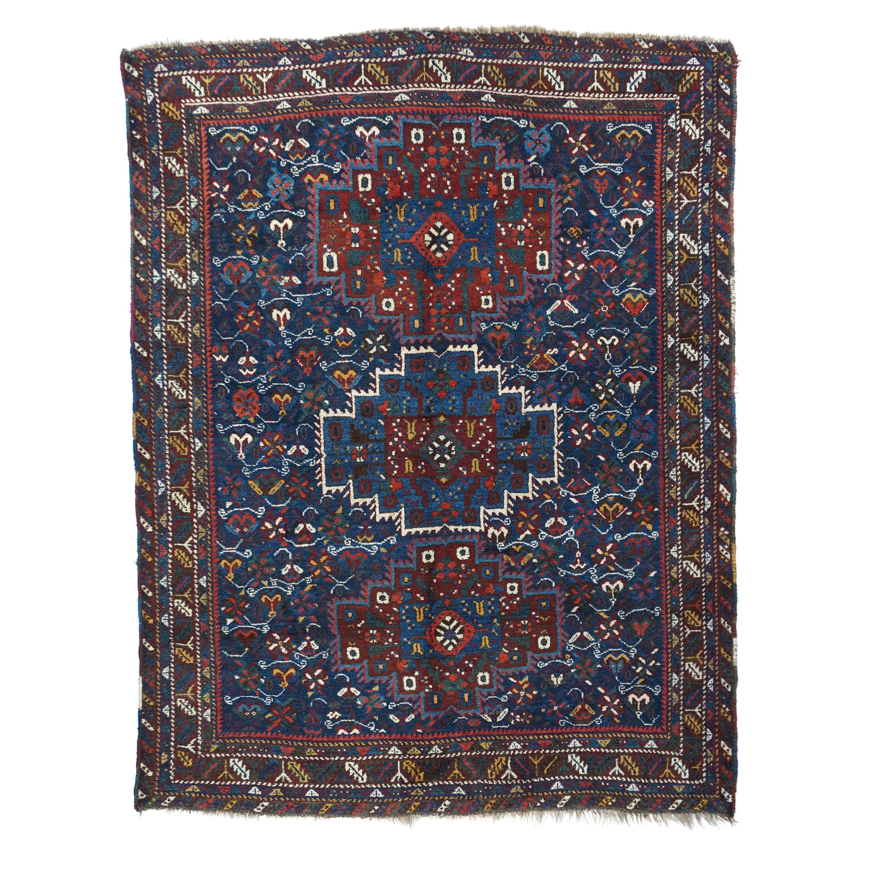 Antique Quashkai Shiraz Rug For Sale