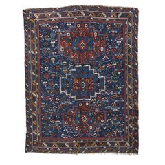 Antiker Quashkai Shiraz-Teppich 5'5'' x 7'1''