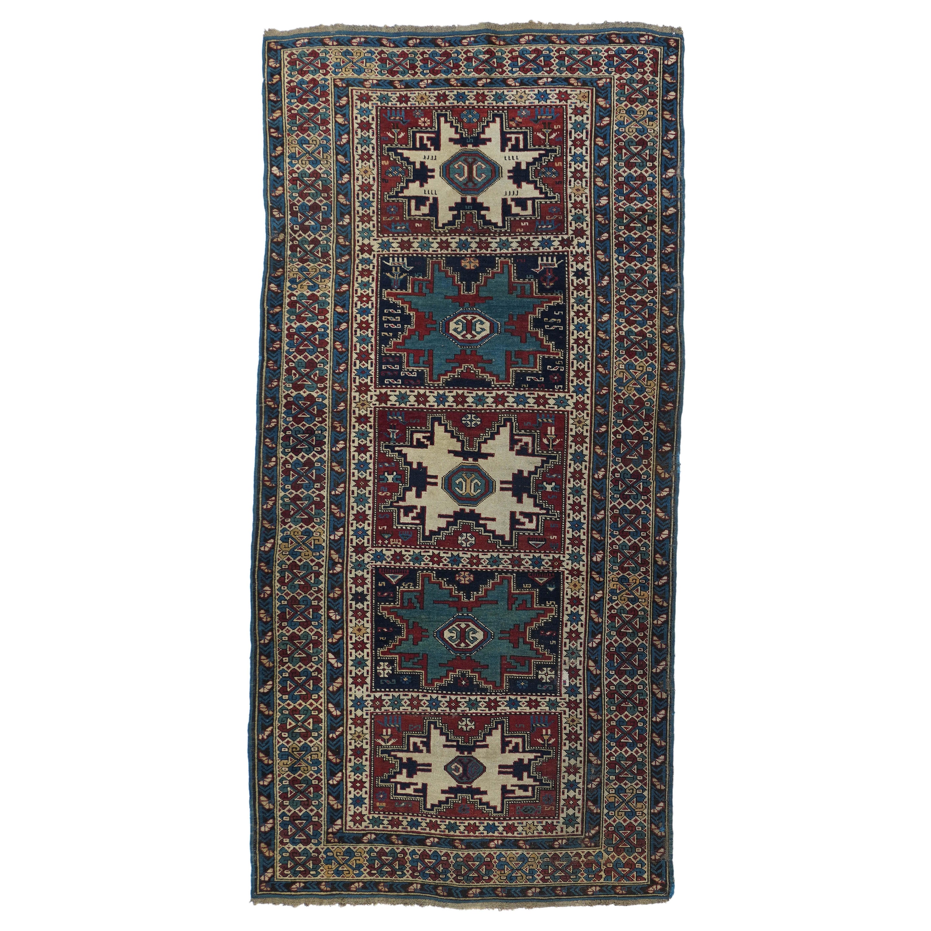 Antique Shirvan Caucasian Rug 3'8'' x 8'3''