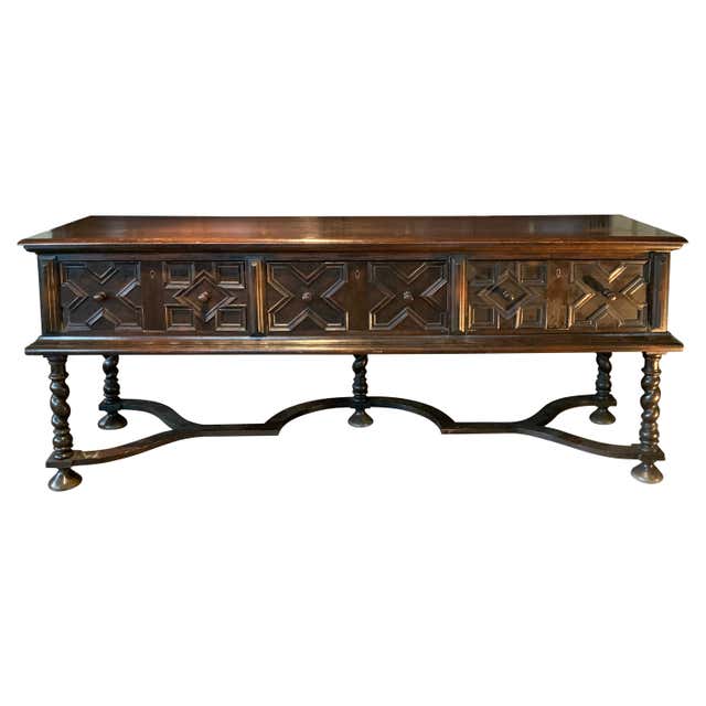 Antique 1940s Oak Lab Desk Table by Welch at 1stDibs | antique lab ...