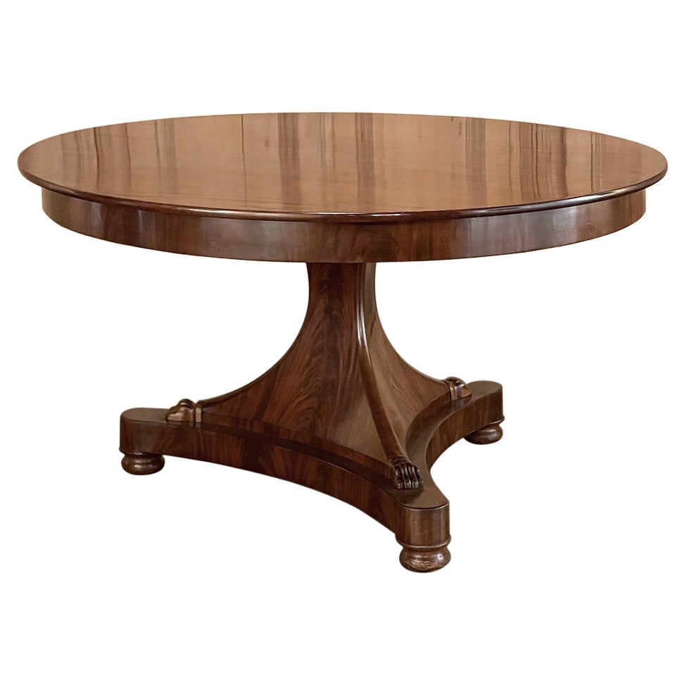 Early 19th Century French Directoire Mahogany Center Table For Sale